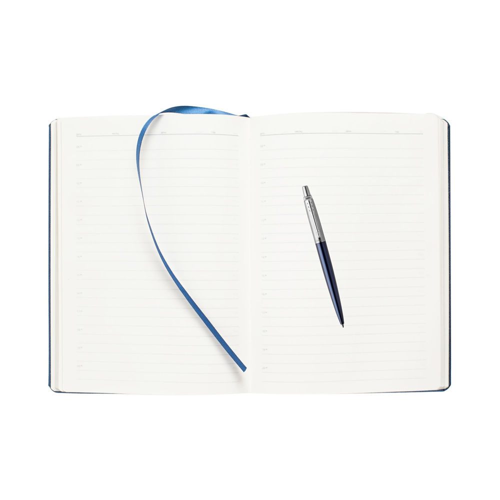 Подарочный набор: Шариковая ручка Parker Jotter Essential, Royal Blue CT и Ежедневник недатированный, синий  PL1951110_5403186 | PARKER 