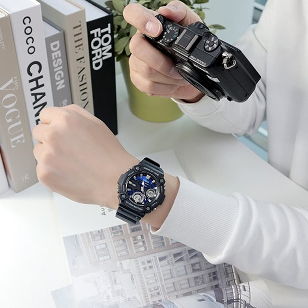 Японские наручные часы мужские CASIO Collection AEQ-120W-2A с хронографом | Casio 