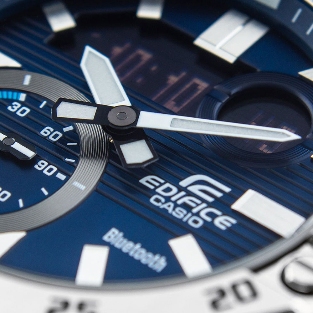 Японские часы мужские CASIO Edifice ECB-10D-2AEF с хронографом | Casio 