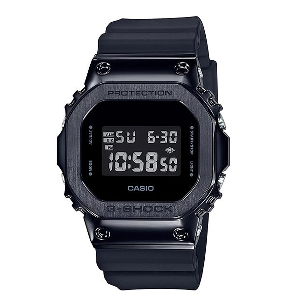 Японские часы мужские CASIO G-SHOCK GM-5600B-1ER с хронографом | Casio 