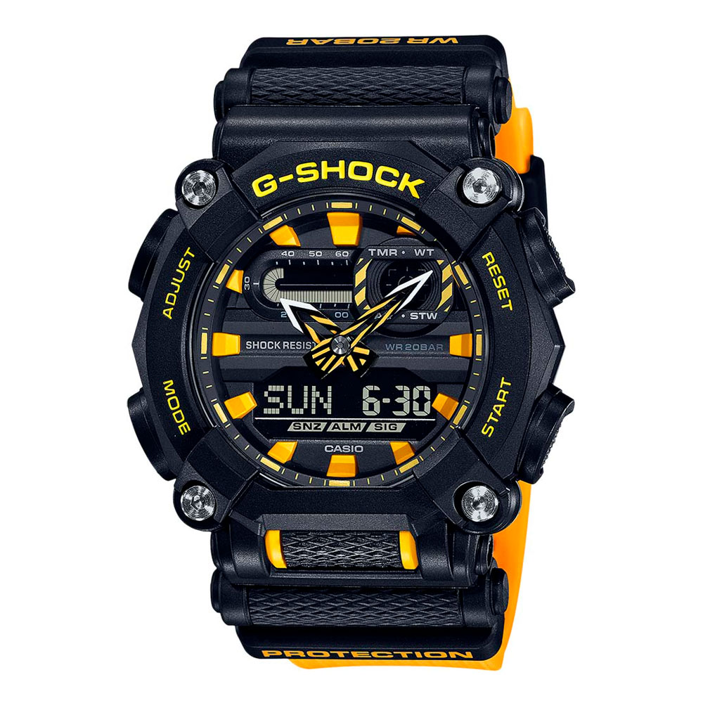 Японские наручные часы мужские Casio G-SHOCK GA-900A-1A9 с хронографом | Casio 