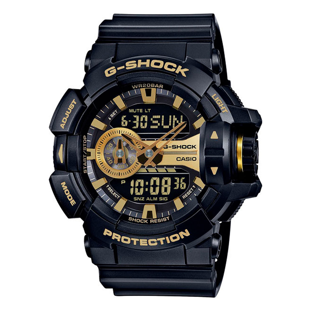 Японские наручные часы мужские Casio G-SHOCK GA-400GB-1A9 с хронографом | Casio 