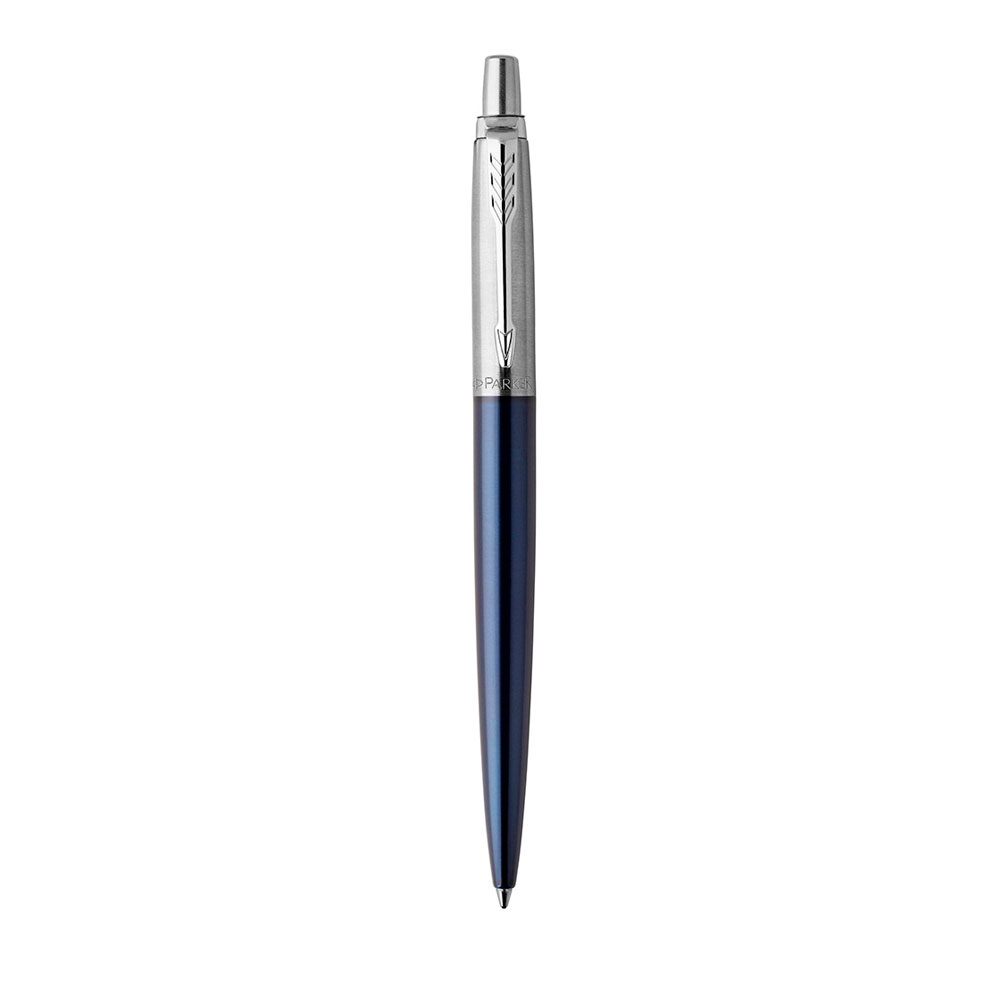 Подарочный набор: Шариковая ручка Parker Jotter Essential, Royal Blue CT, стержень: Mblue и Ежедневник синий недатированный 195_3_128.043186 | PARKER 