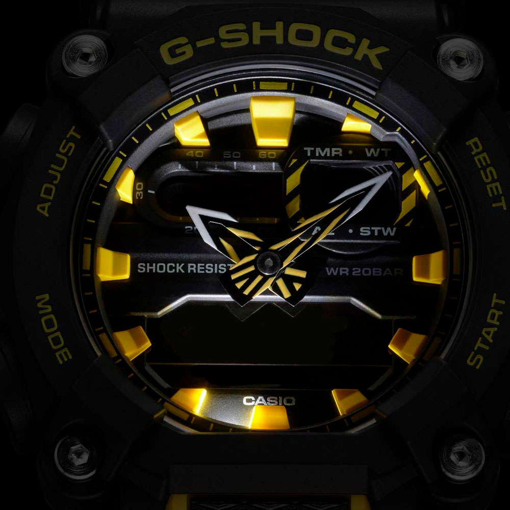 Японские наручные часы мужские Casio G-SHOCK GA-900A-1A9 с хронографом | Casio 