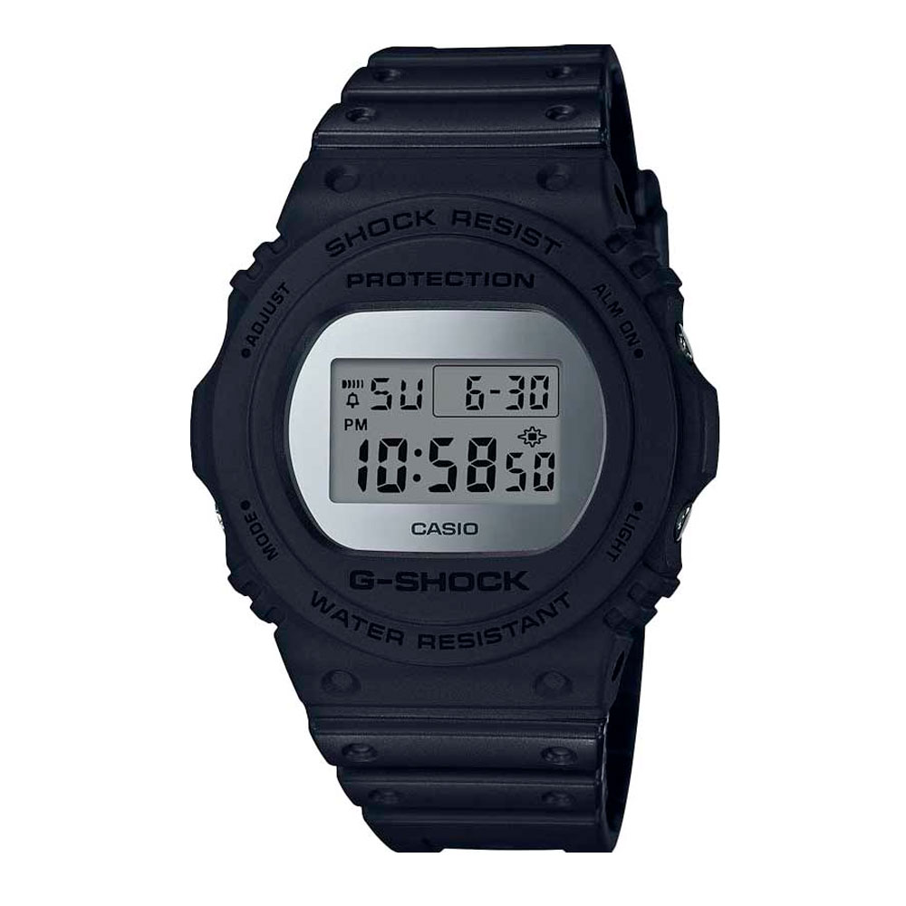 Японские наручные часы мужские  Casio G-SHOCK  DW-5700BBMA-1 с хронографом | Casio 