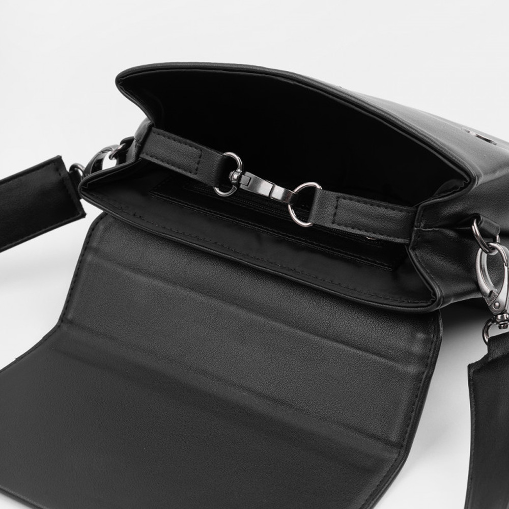 Каркасная женская сумка TRAVEA в черном цвете  | ARNY PRAHT 