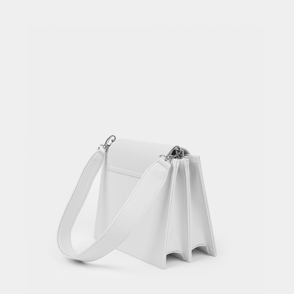 Каркасная сумка Kortni в цвете Пыльно-белый | ARNY PRAHT 