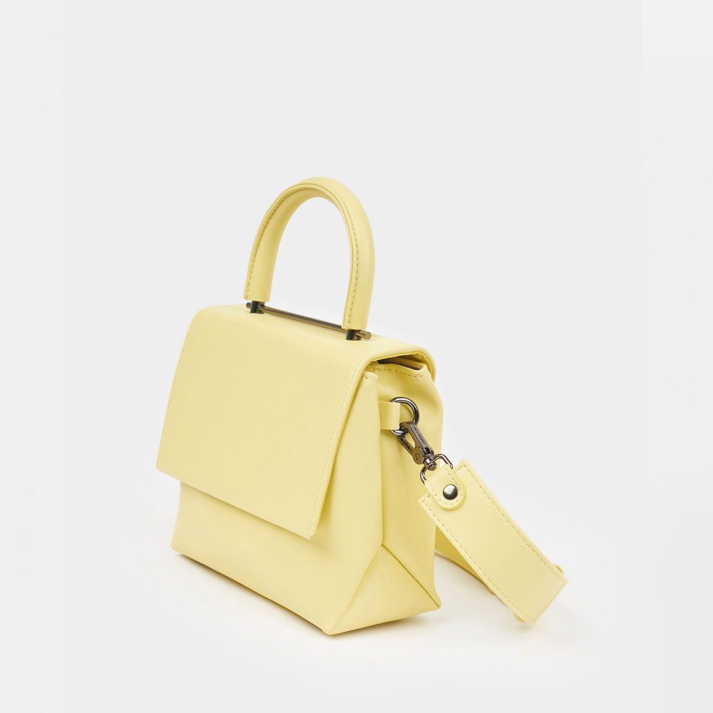 Каркасная женская сумка TRAVEA в  цвете Лимон | ARNY PRAHT 