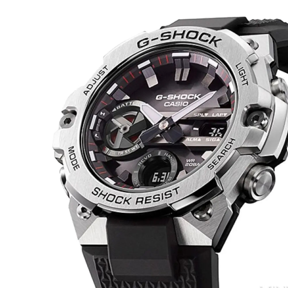 Японские наручные часы мужские Casio G-SHOCK GST-B400-1A с хронографом | Casio 