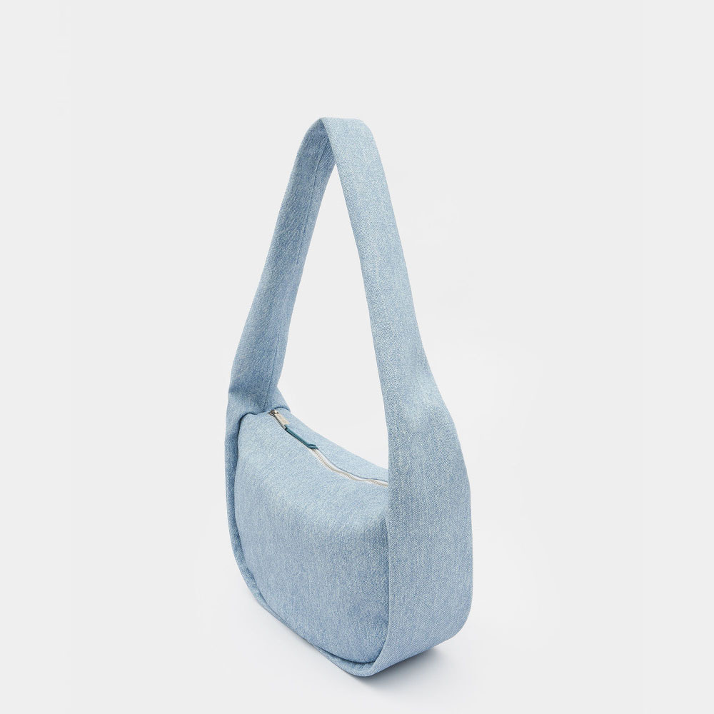 Мягкая сумка-шоппер Post в цвете Деним | ARNY PRAHT 