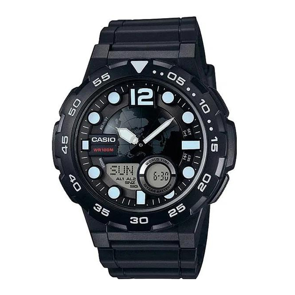 Японские наручные часы мужские Casio Collection AEQ-100W-1A | Casio 