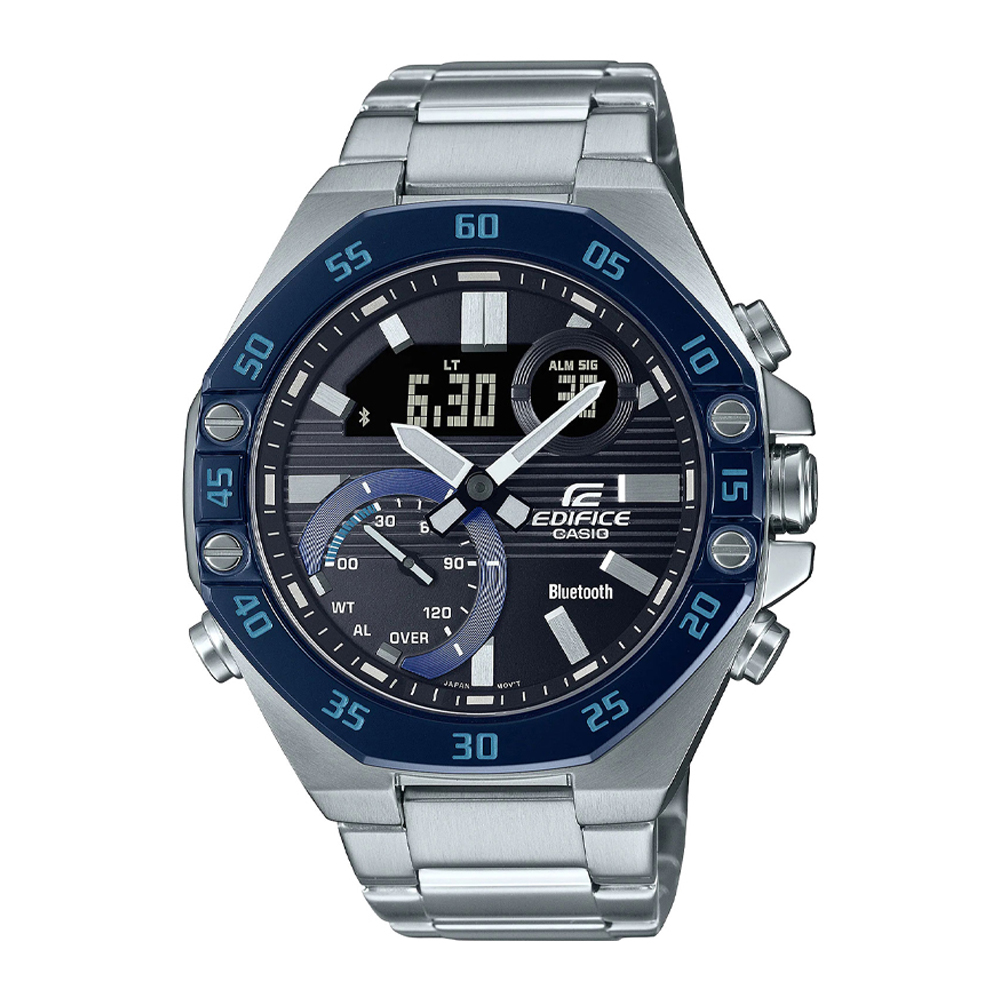 Японские часы мужские CASIO Edifice ECB-10DB-1B с хронографом | Casio 
