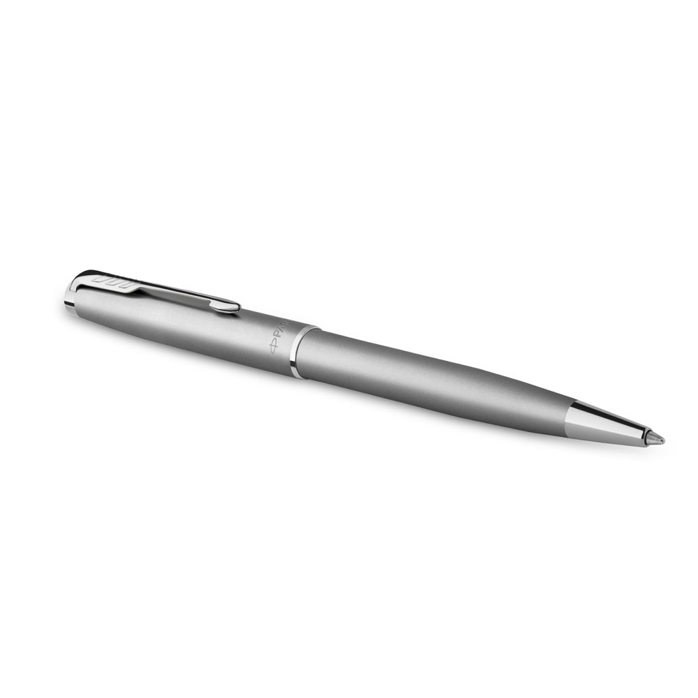 Шариковая ручка Parker Sonnet Stainless Steel , толщина линии M, цвет чернил черный 2146876 | PARKER 