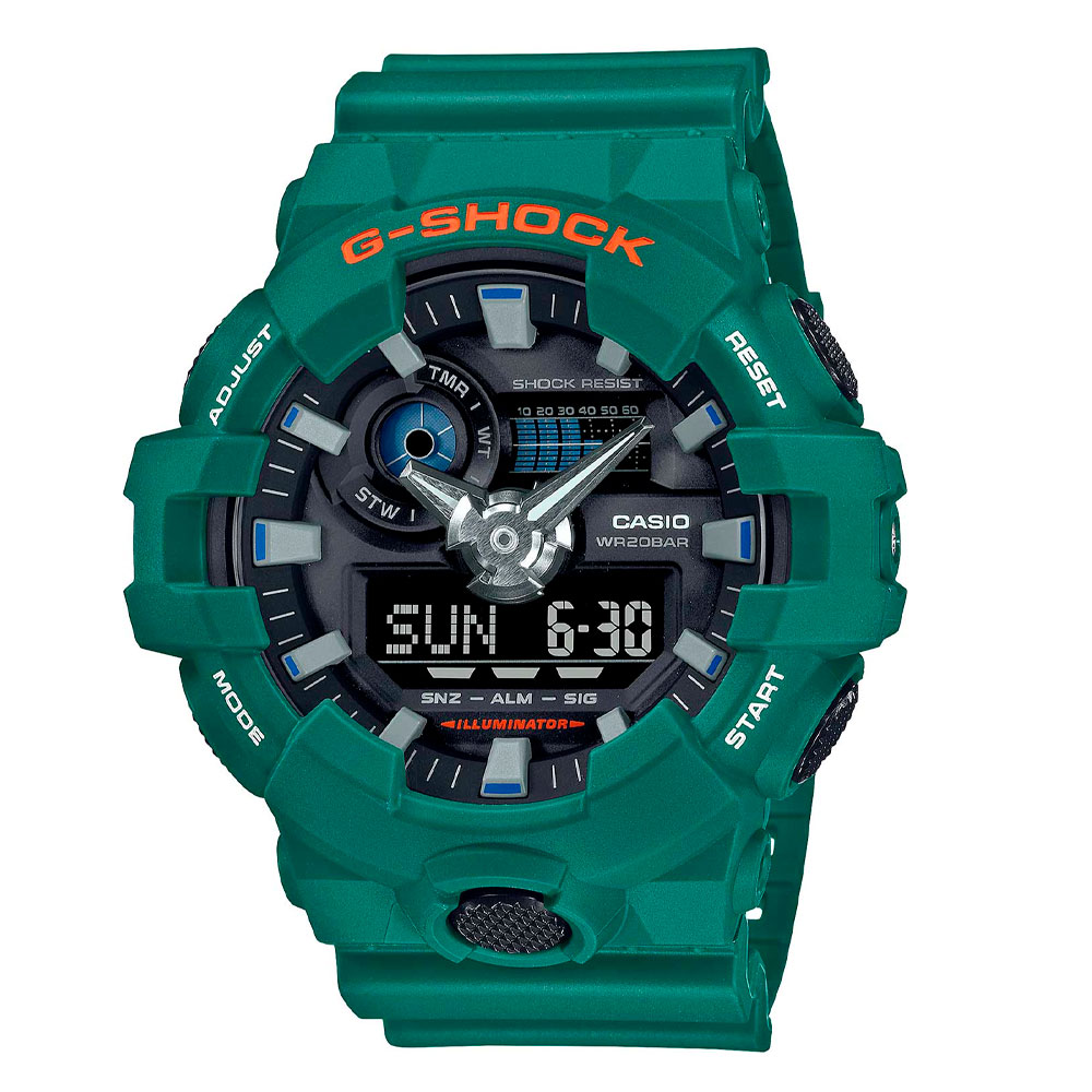 Японские наручные часы мужские Casio G-SHOCK  GA-700SC-3A с хронографом | Casio 