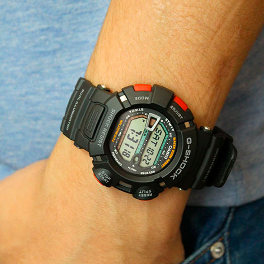 Японские наручные часы мужские Casio G-SHOCK G-9000-1V с хронографом | Casio 