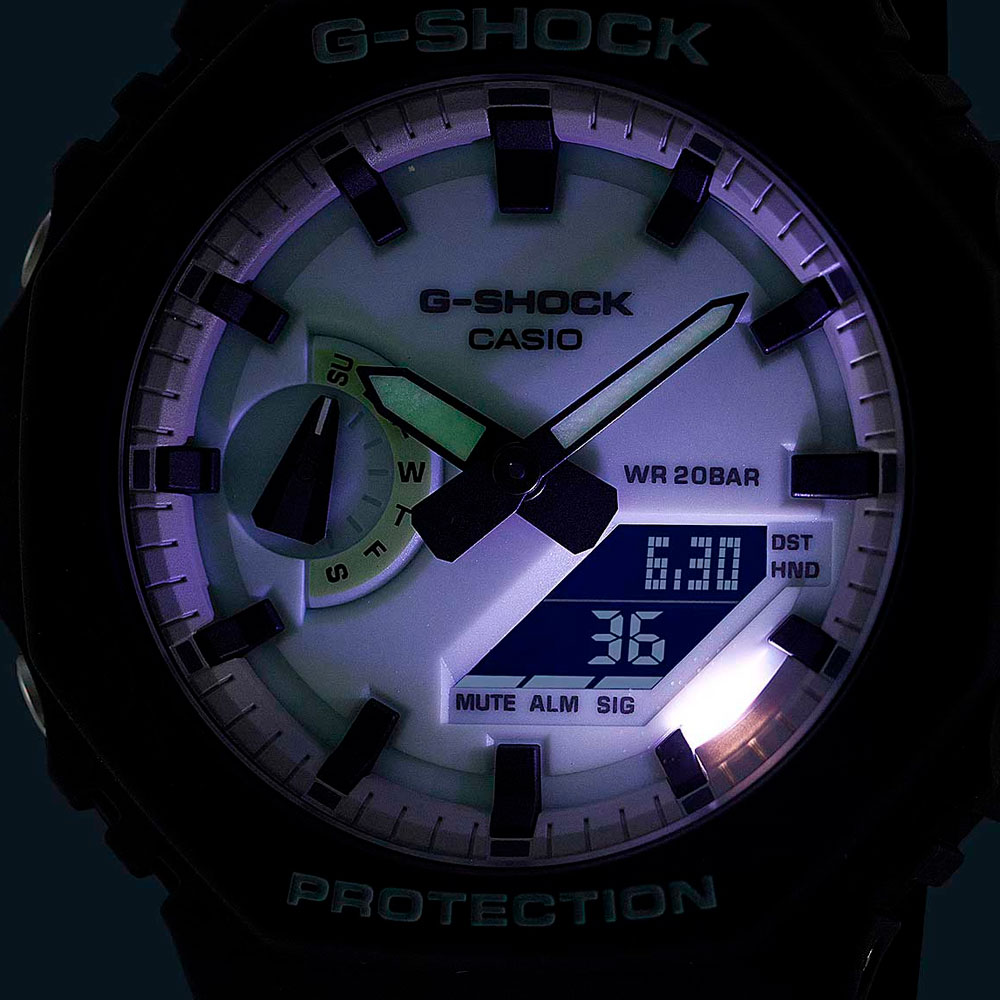 Японские наручные часы мужские Casio G-SHOCK GA-2100HD-8A с хронографом | Casio 