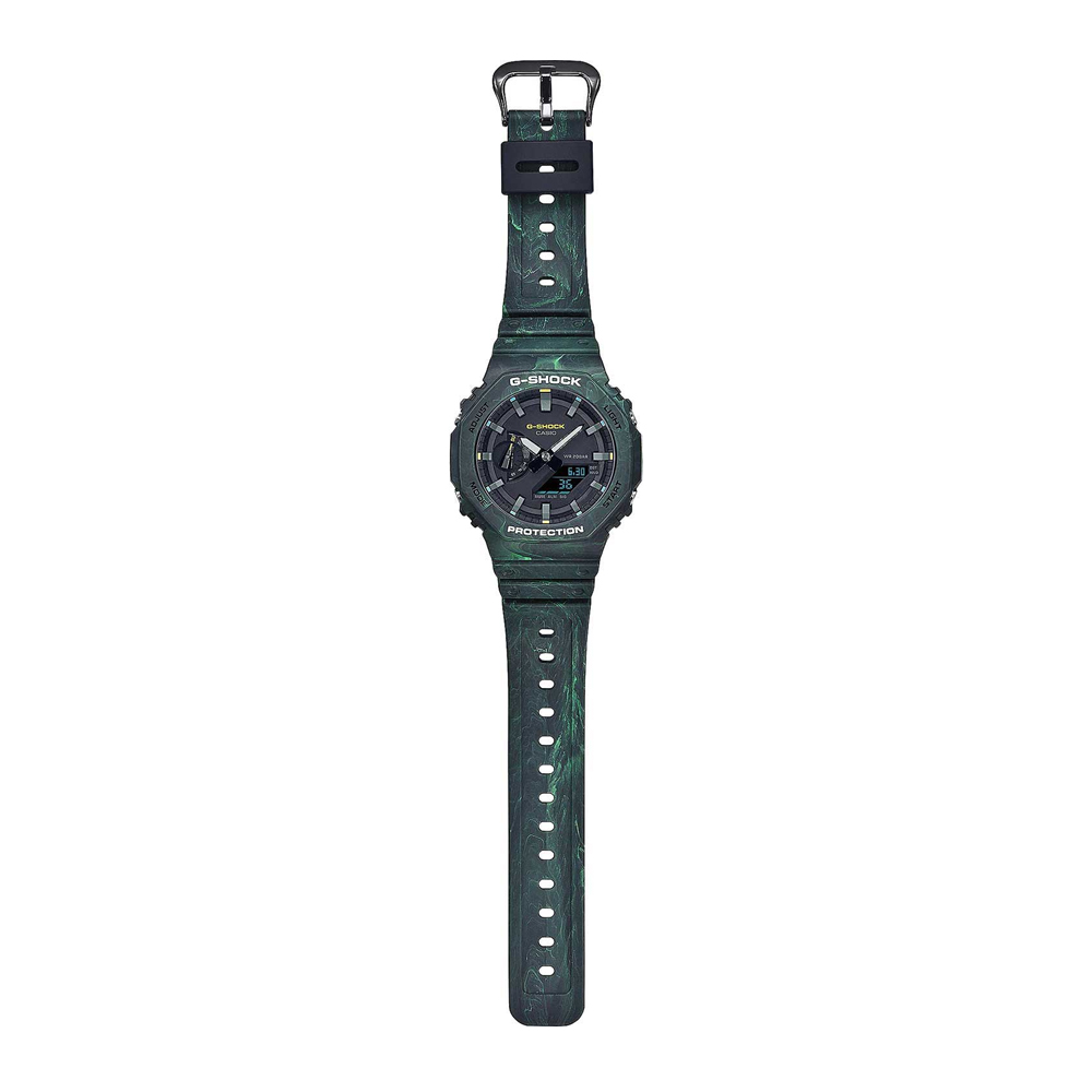 Японские часы мужские Casio G-SHOCK GA-2100FR-3A с хронографом | Casio 