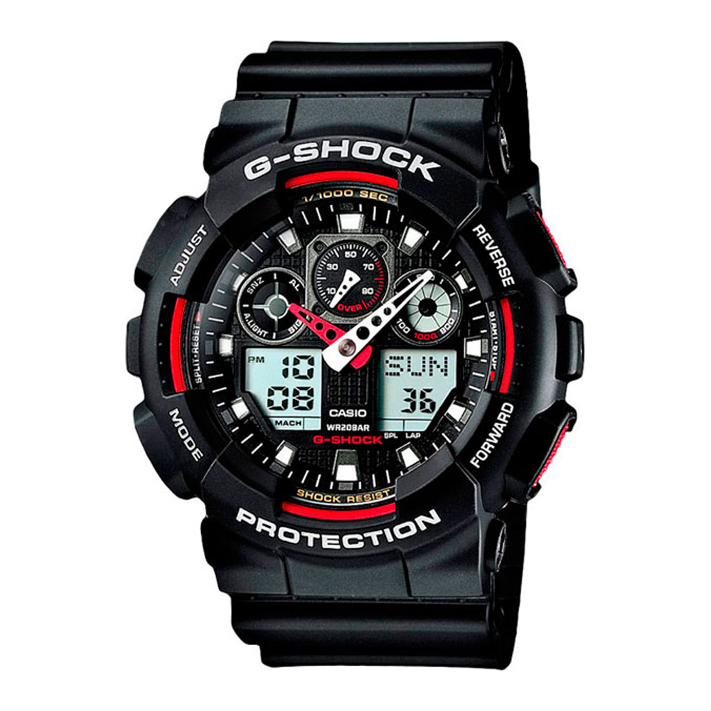 Японские наручные часы мужские CASIO G-SHOCK GA-100-1A4 | Casio 
