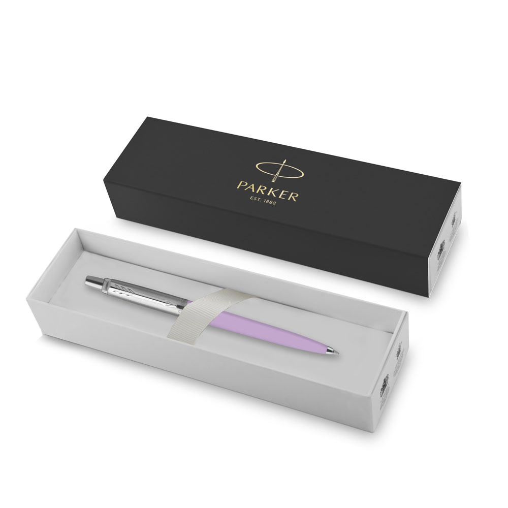 Подарочный набор: Шариковая ручка Parker Jotter, цвет PURPLE LILAC и Блокнот , фиолетовый | PARKER 