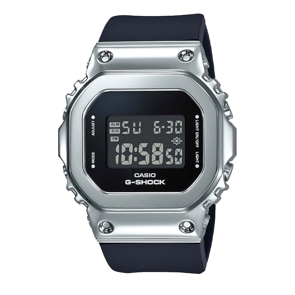 Японские часы женские Casio G-SHOCK GM-S5600-1 с хронографом | Casio 