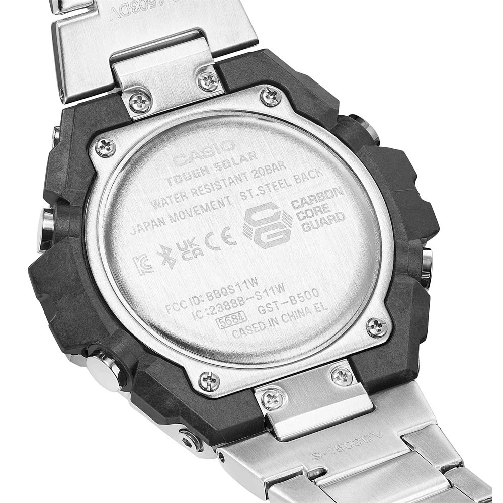 Японские часы мужские CASIO G-SHOCK GST-B500D-1A с хронографом | Casio 