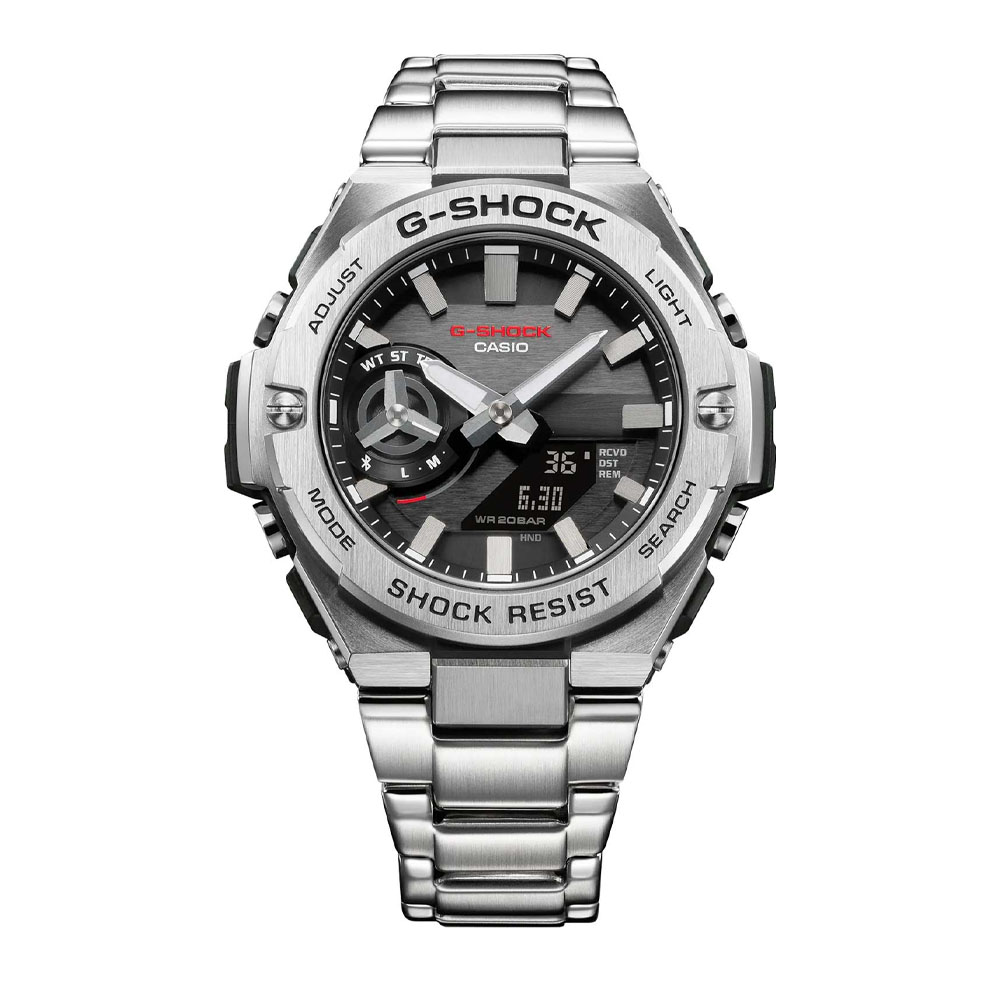 Японские часы мужские CASIO G-SHOCK GST-B500D-1A с хронографом | Casio 