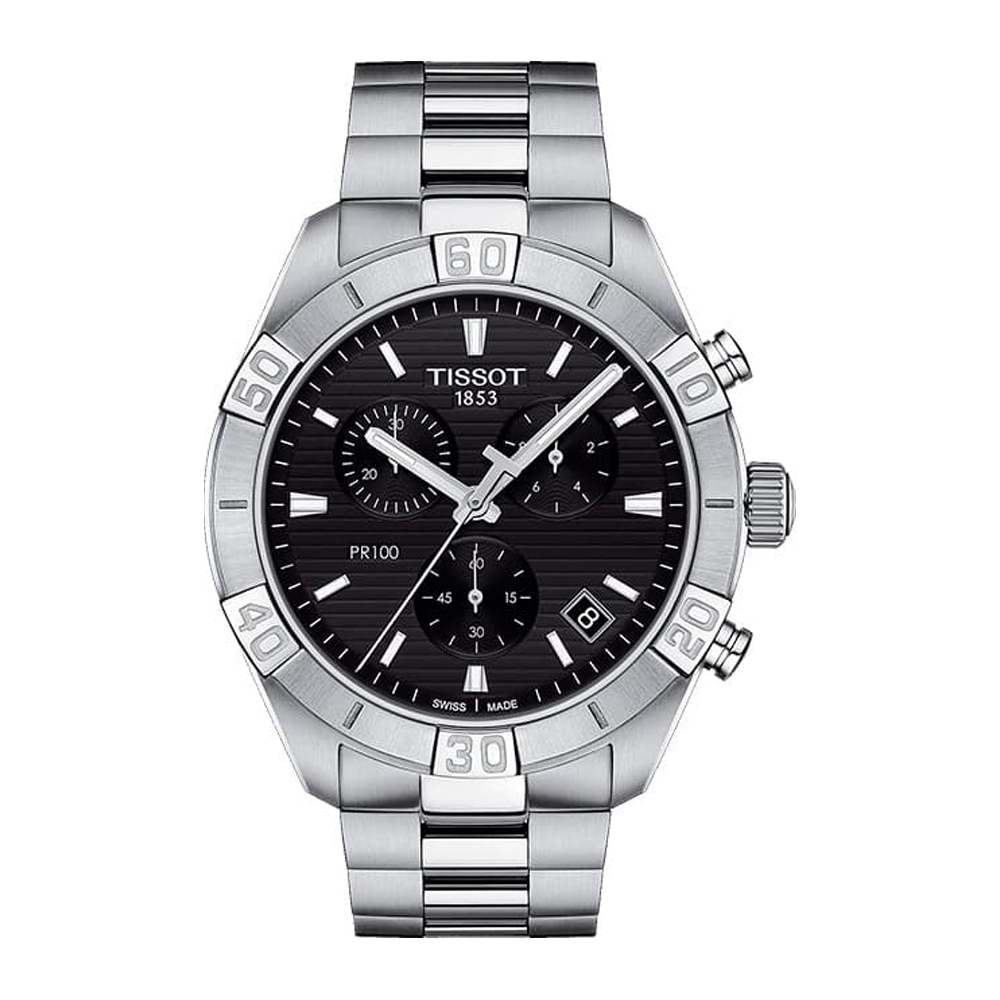 Часы мужские Tissot PR 100 Sport Gent Chronograph T101.617.11.051.00 | TISSOT 