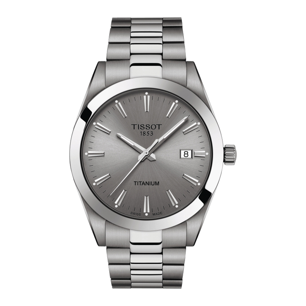 Часы мужские Tissot Gentleman Titanium T127.410.44.081.00 | TISSOT 