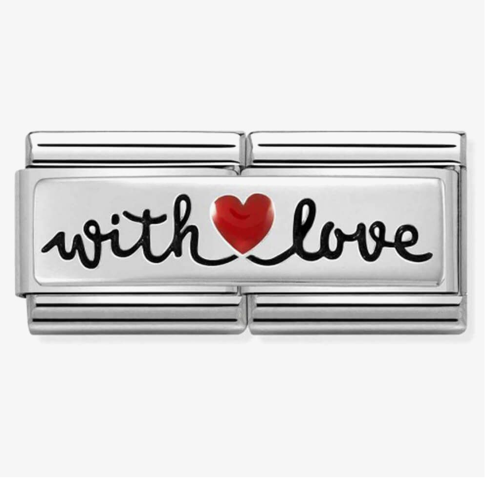 Звено двойное CLASSIC «WITH LOVE» «С ЛЮБОВЬЮ» | NOMINATION ITALY 