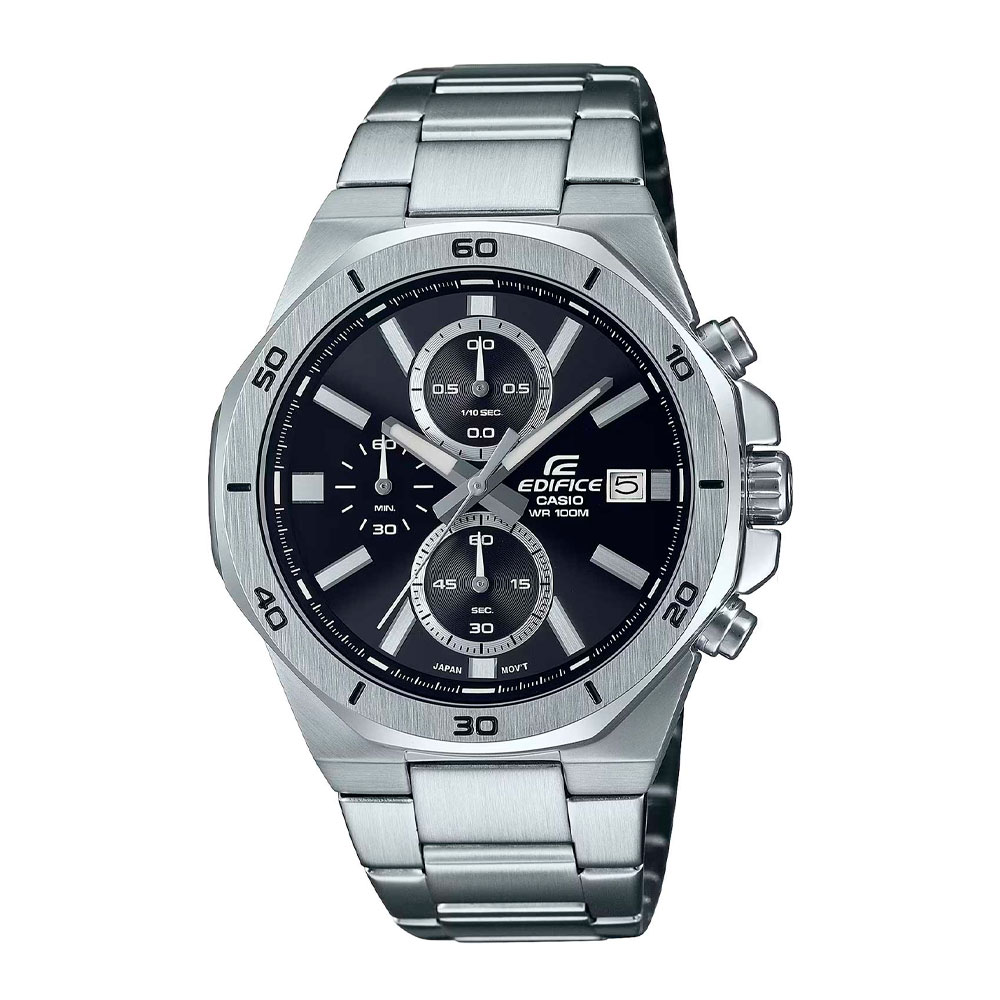 Японские часы мужские CASIO Edifice EFV-640D-1A с хронографом | Casio 