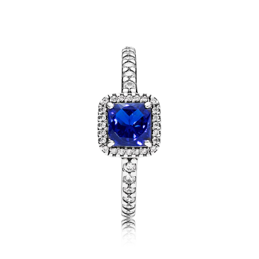 Кольцо «Вечная элегантность», синий | PANDORA 
