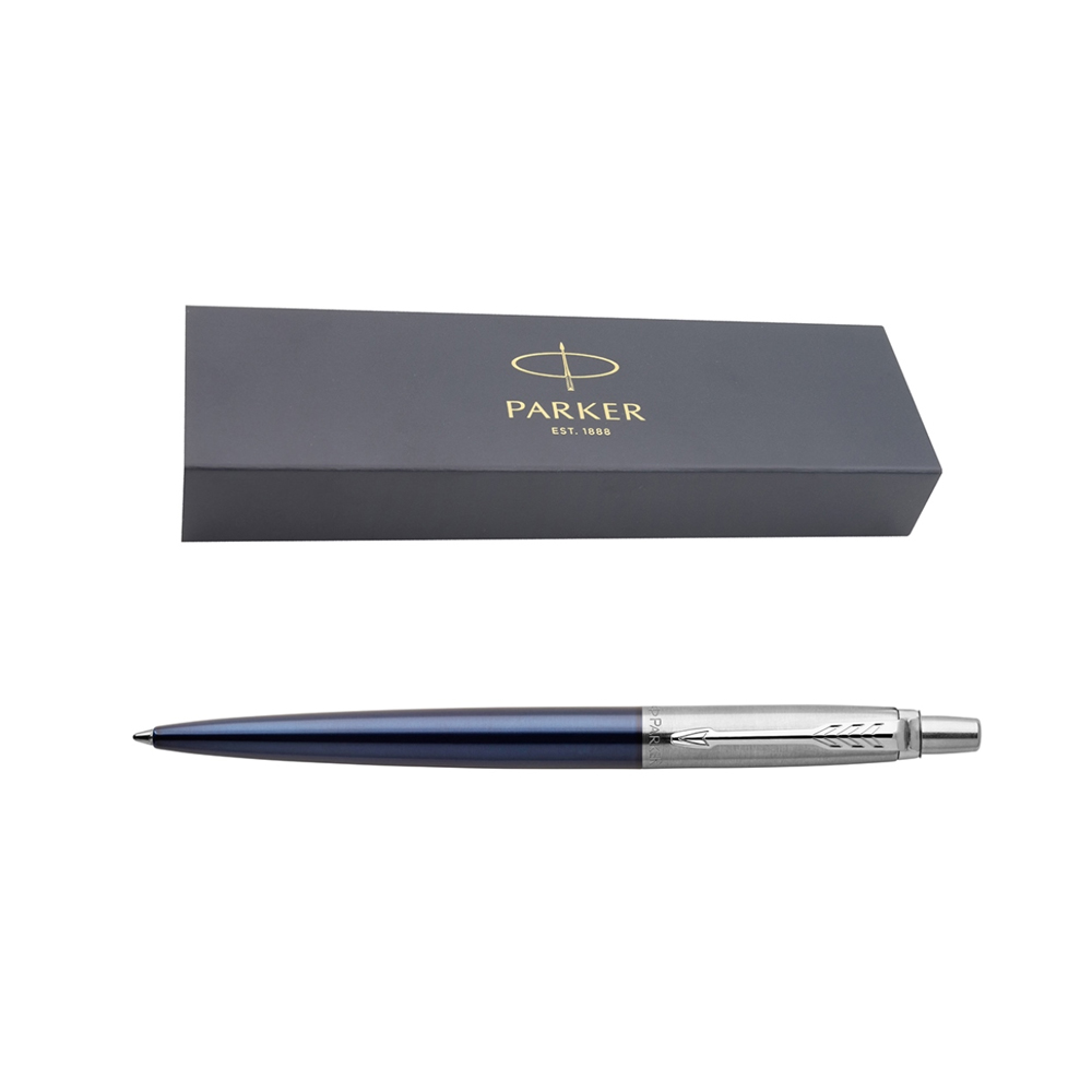 Шариковая ручка Parker Jotter Essential, Royal Blue CT, стержень: Mblue 1953186, 1953347 | PARKER 
