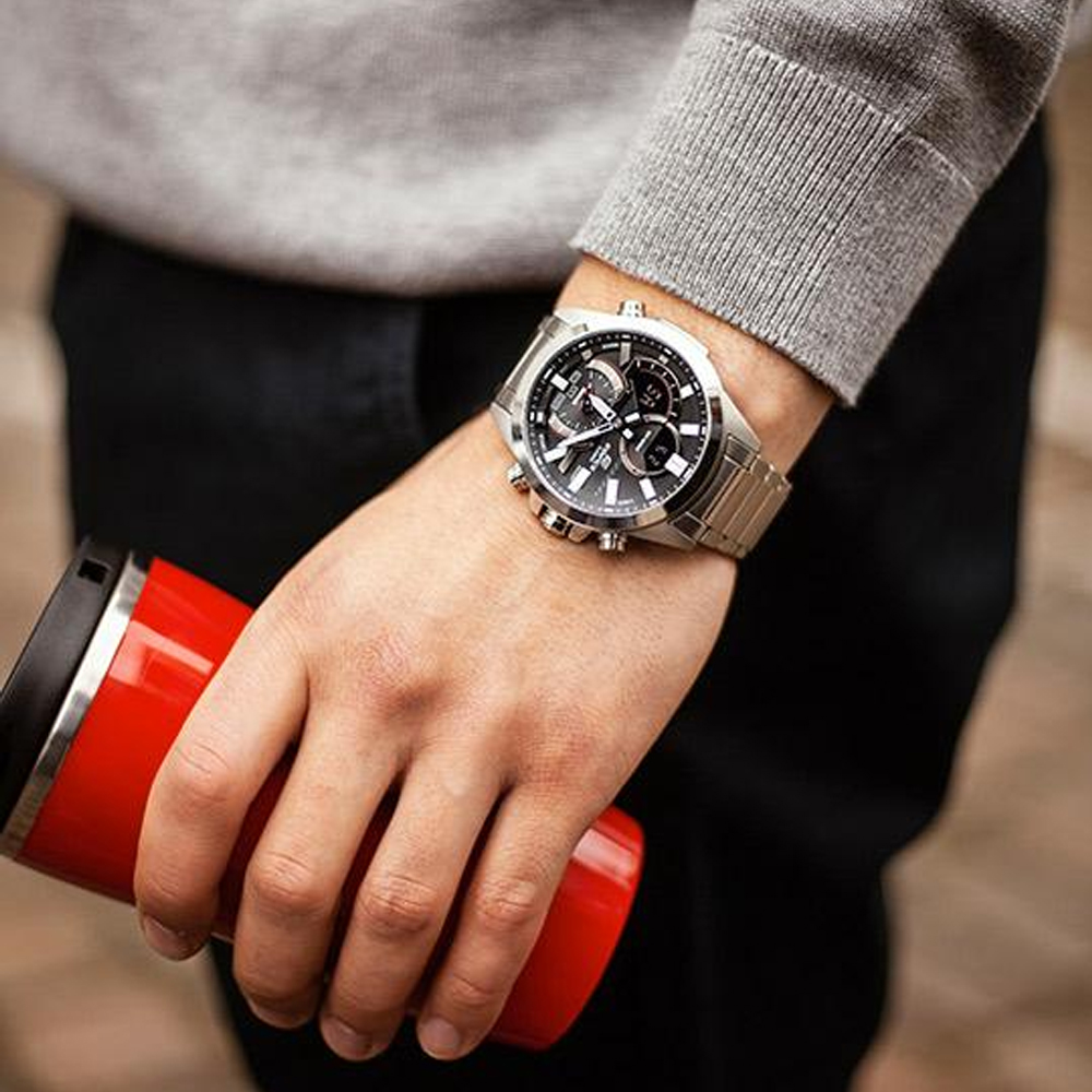 Японские наручные часы мужские Casio Edifice ECB-30D-1A | Casio 