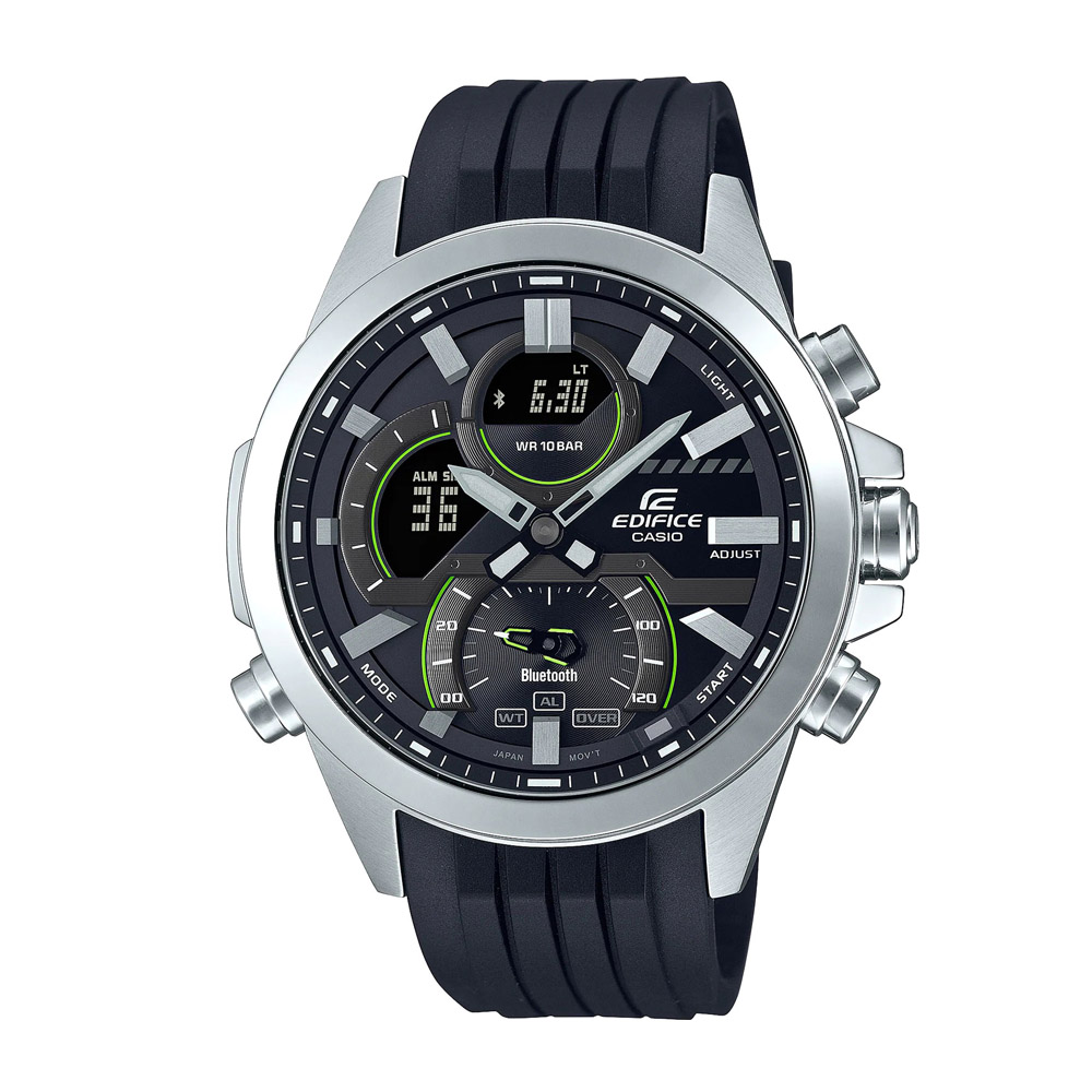 Японские наручные часы мужские CASIO Edifice ECB-30P-1AEF с хронографом | Casio 