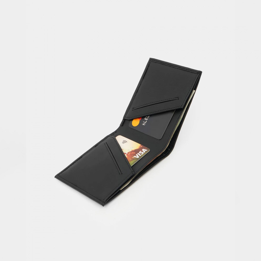 Небольшой складной кошелек для купюр и карт Smart в цвете черный | ARNY PRAHT 