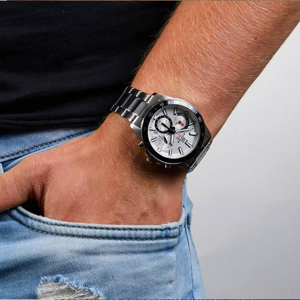 Японские часы мужские CASIO Edifice EFV-570D-7A с хронографом | Casio 