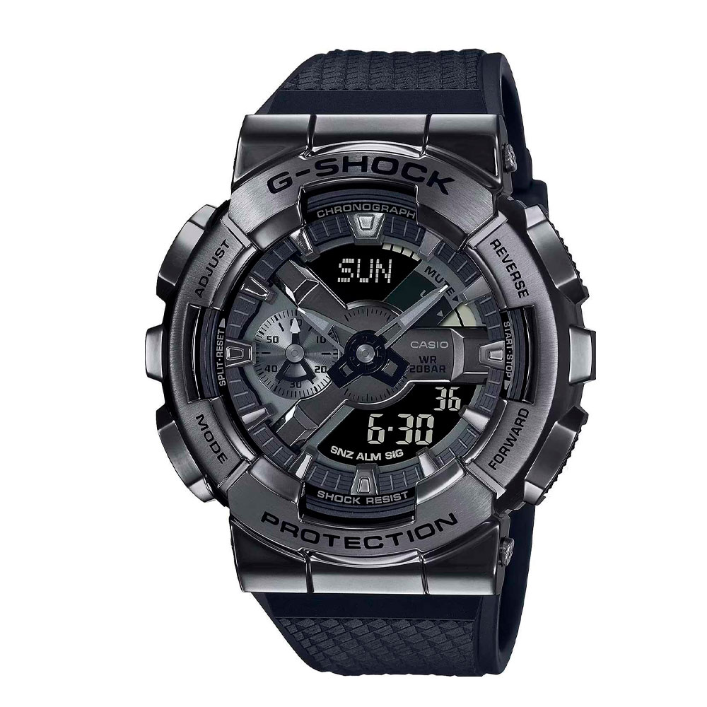 Японские наручные часы мужские Casio G-SHOCK  GM-110BB-1A с хронографом | Casio 