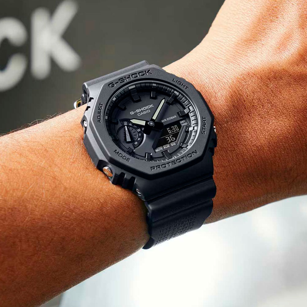 Японские наручные часы мужские Casio G-SHOCK GA-2140RE-1A с хронографом | Casio 