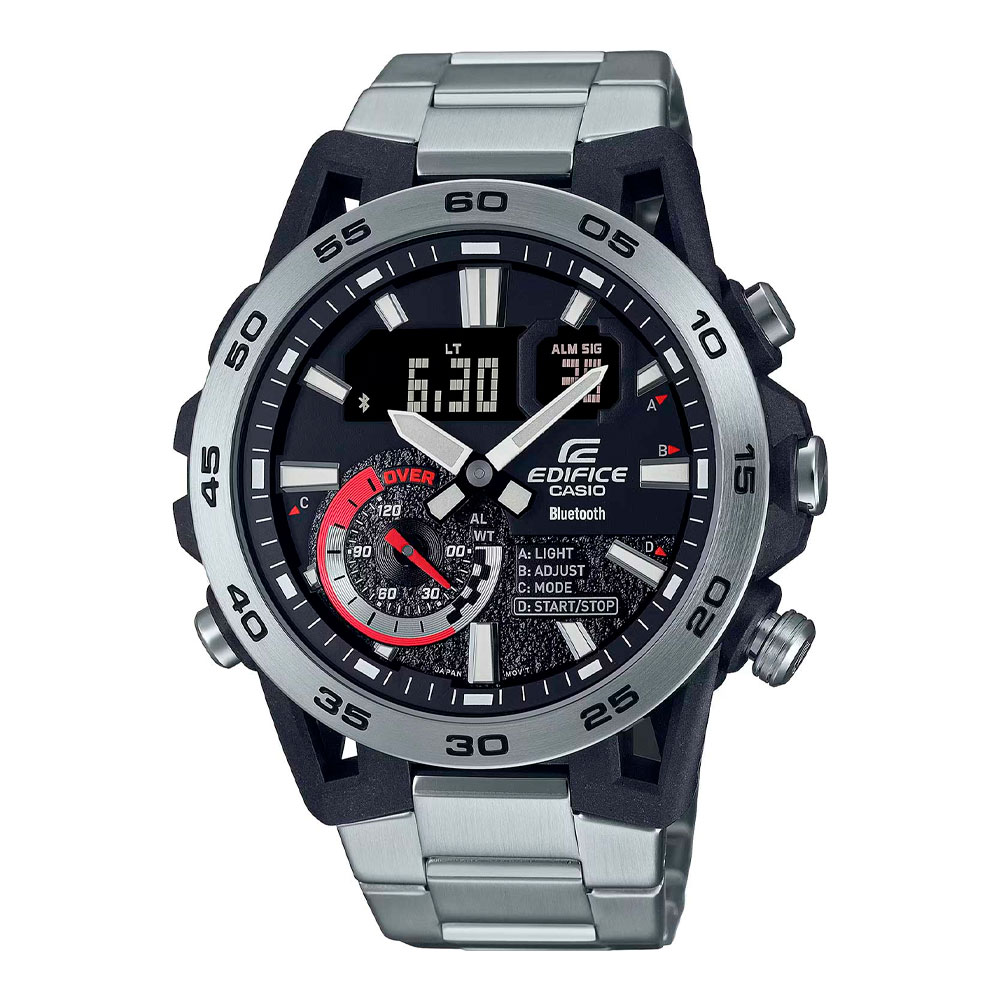 Японские часы мужские CASIO Edifice  ECB-40D-1A с хронографом | Casio 