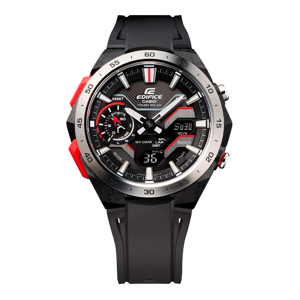 Японские часы мужские CASIO Edifice  ECB-2200P-1A с хронографом | Casio 