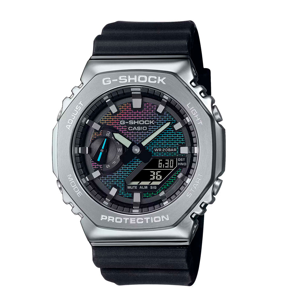 Японские наручные часы мужские Casio G-SHOCK GM-2100RW-1A с хронографом