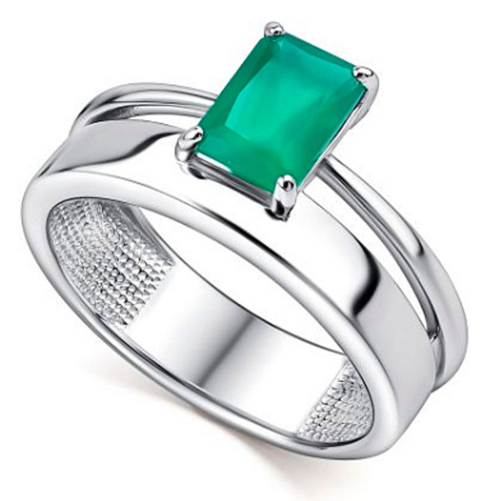 Кольцо Алькор из серебра с агатом 01-4440/00АГ-00