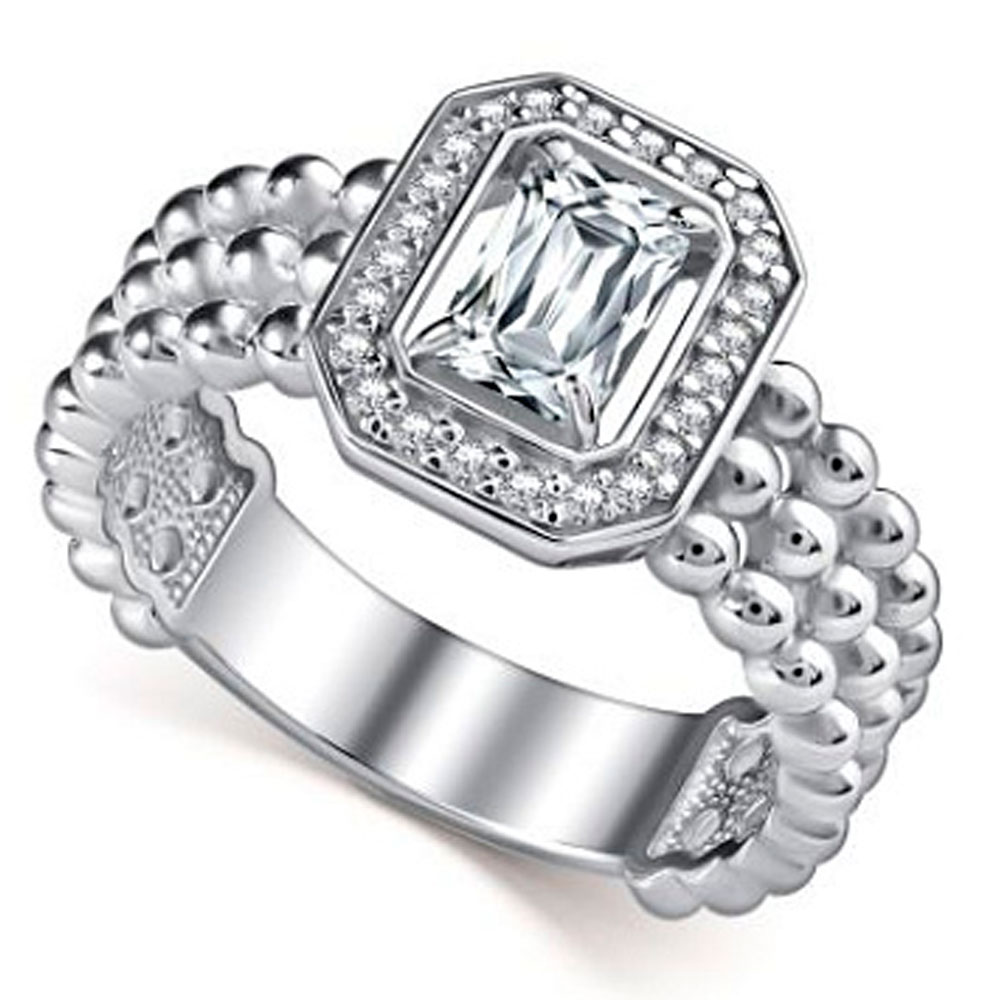 Кольцо Алькор из серебра с горным хрусталем и фианитами 01-5029/00ГХ-00