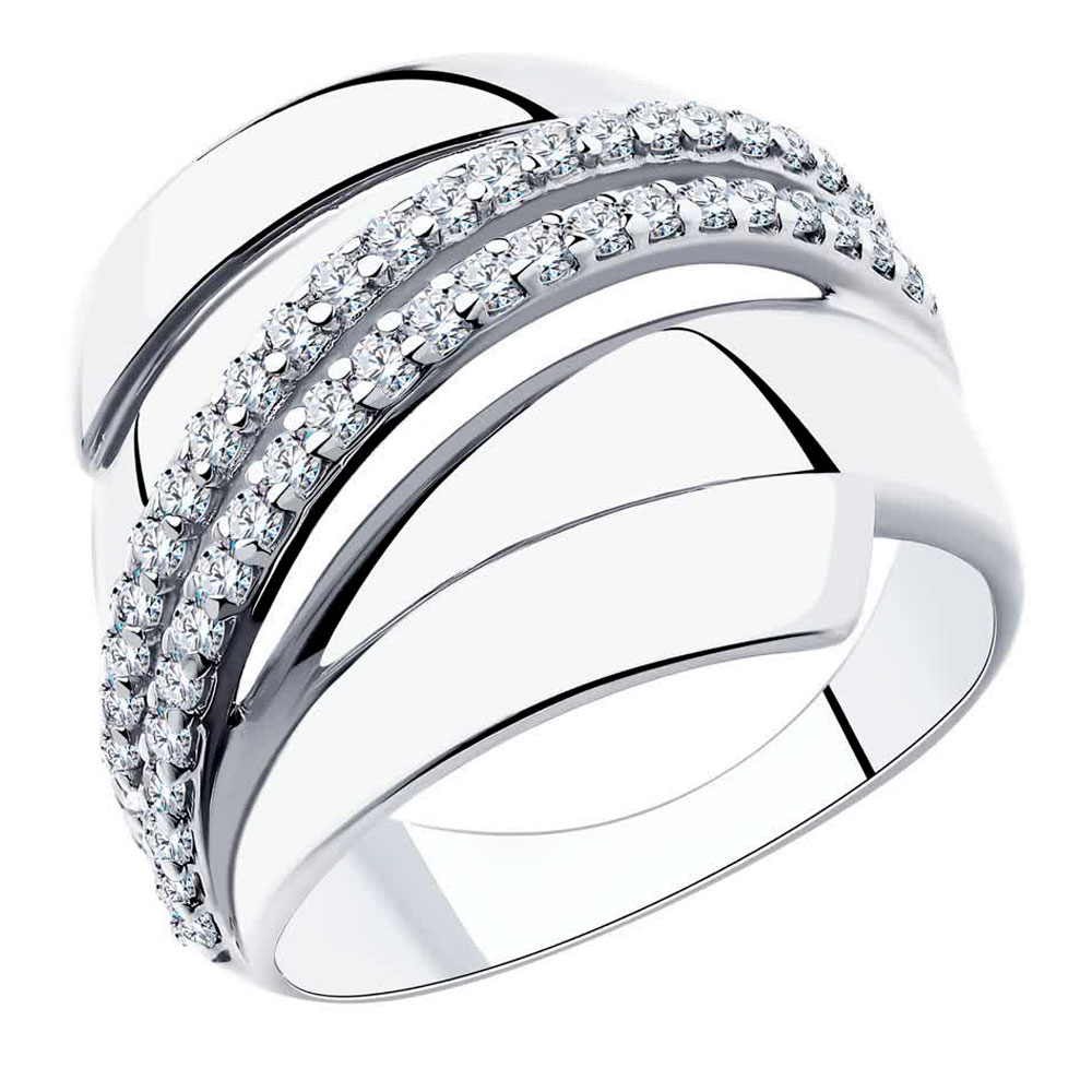 Кольцо Diamant из серебра с фианитами 94-110-00425-1