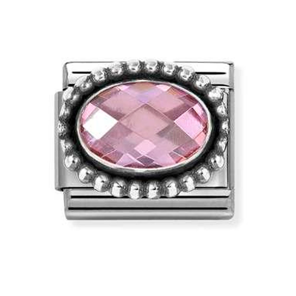 Звено CLASSIC «ГРАНЕНЫЙ ЦИРКОН РОЗОВЫЙ»