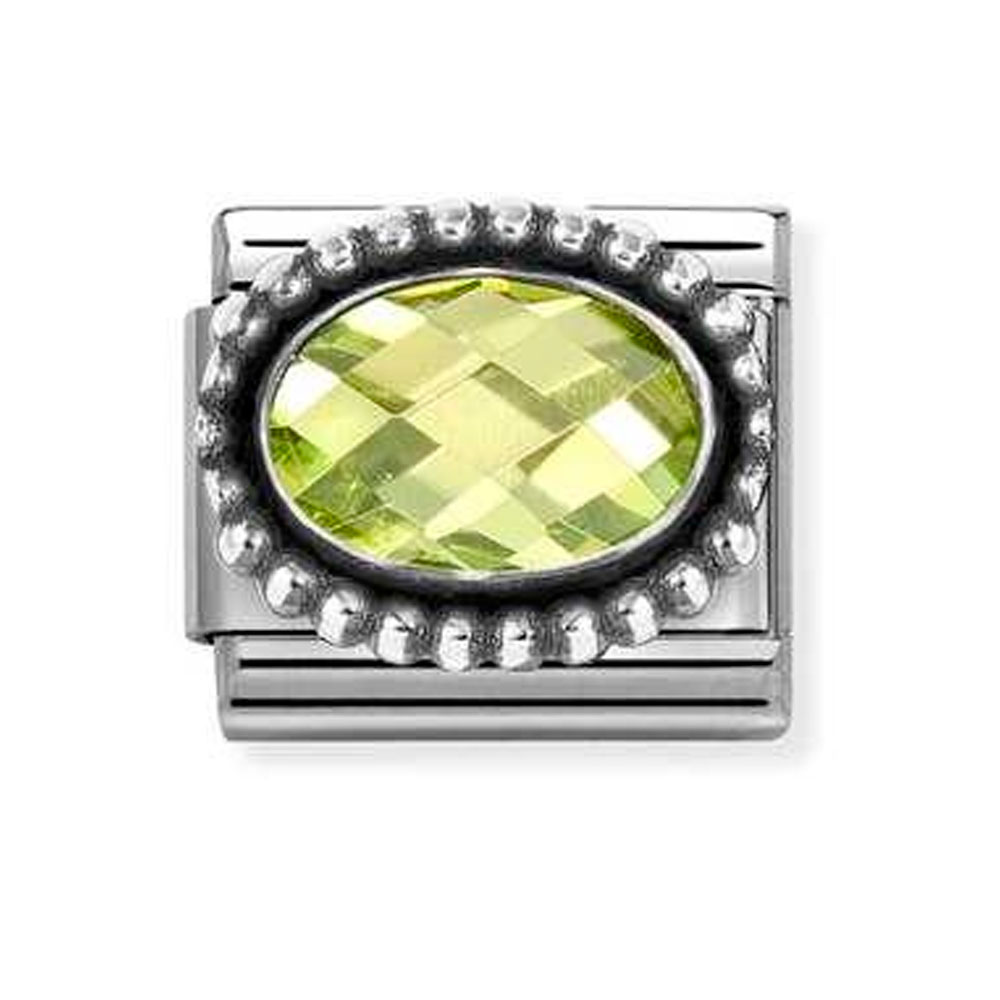 Звено CLASSIC «ГРАНЕНЫЙ ЦИРКОН СВЕТЛОЗЕЛЕНЫЙ»