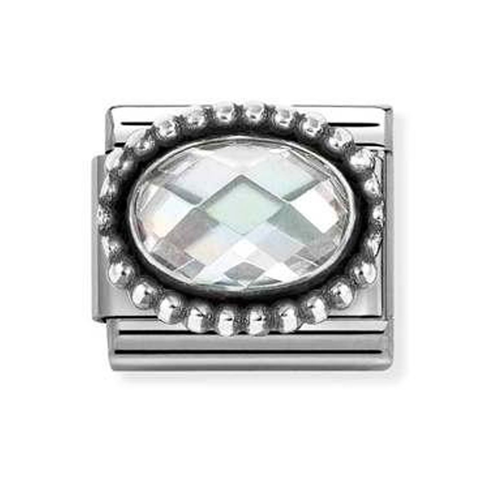 Звено CLASSIC «ГРАНЕНЫЙ ЦИРКОН БЕЛЫЙ»