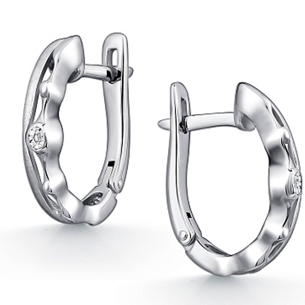 Серьги Алькор из серебра c бриллиантами 02-5110/000Б-00