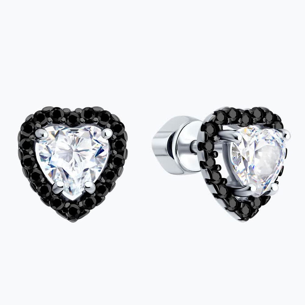 Серьги Diamant из серебра с фианитами 94-122-00122-1