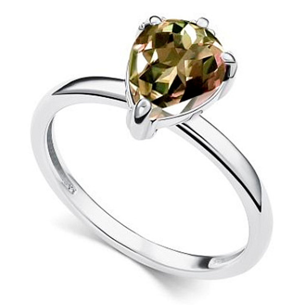 Кольцо Алькор из серебра с султанитом 01-5514/00СТ-00